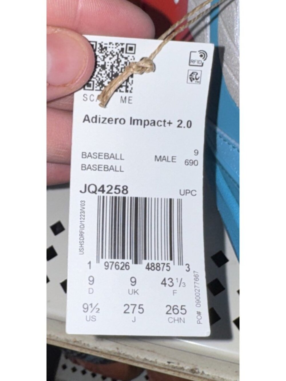 Adidas AdiZero Impact+ 2.0 Candy Pack Mens Metal Baseball Cleats Size 9.5 JQ4258 - Picture 9 of 9